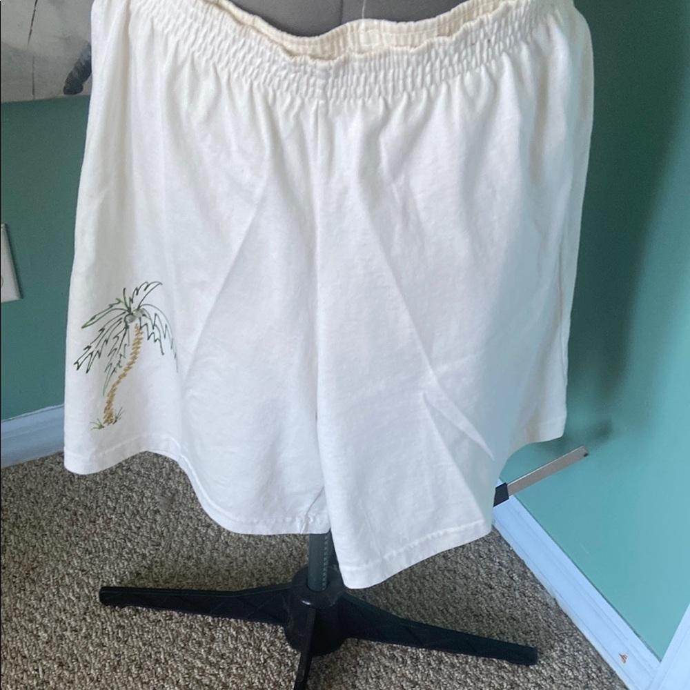 White Palm Embroidered Jumpsuit